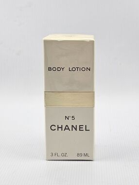 Chanel No. 5 Body Lotion 3 Fl. Oz. 1980's Vintage Sealed in Box RARE